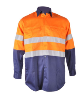 Aus Cotton Drill Workwear Wholesale Safety work Shirts in long sleeves