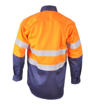 Aus Cotton Drill Workwear Wholesale Safety work Shirts in long sleeves