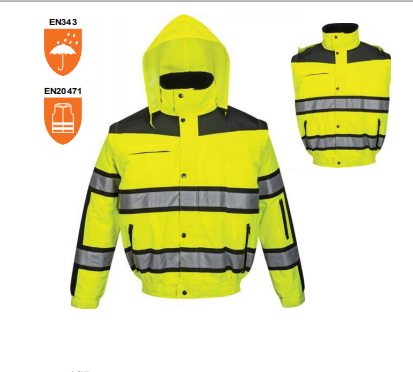 ANSI/ISEA 105-2015 CLASS 3 Classic Bomber safety reflective jacket​